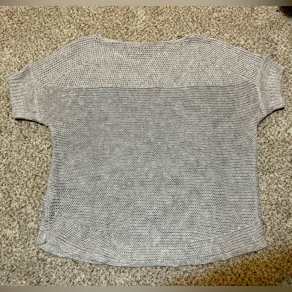 Tommy Bahama Loose Weave Knit Linen Cotton Sweater in Oatmeal, size XS